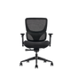 K22 Fabric & Mesh Ergonomic Office Chair | Fast Track Black Soft Weave W21a-B41 / No Headrest