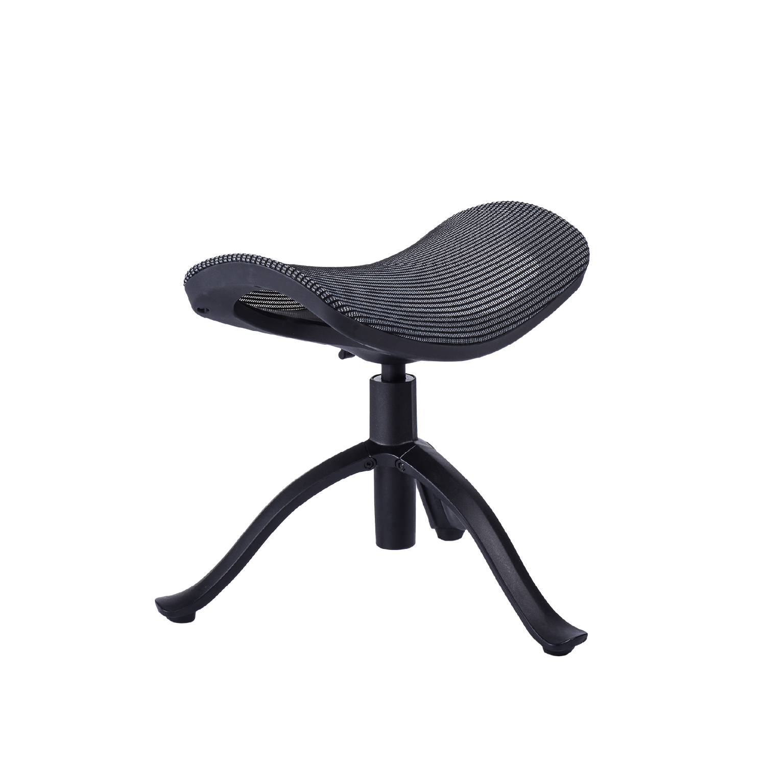 Adjustable Ergonomic Mesh Footstool Black W21A