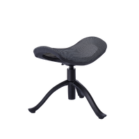 Adjustable Ergonomic Mesh Footstool Black W21A