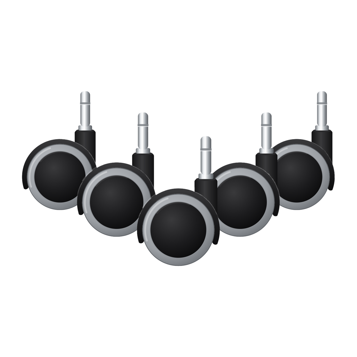 5x Castors - Break Loaded