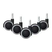 5x Castors - Break Loaded