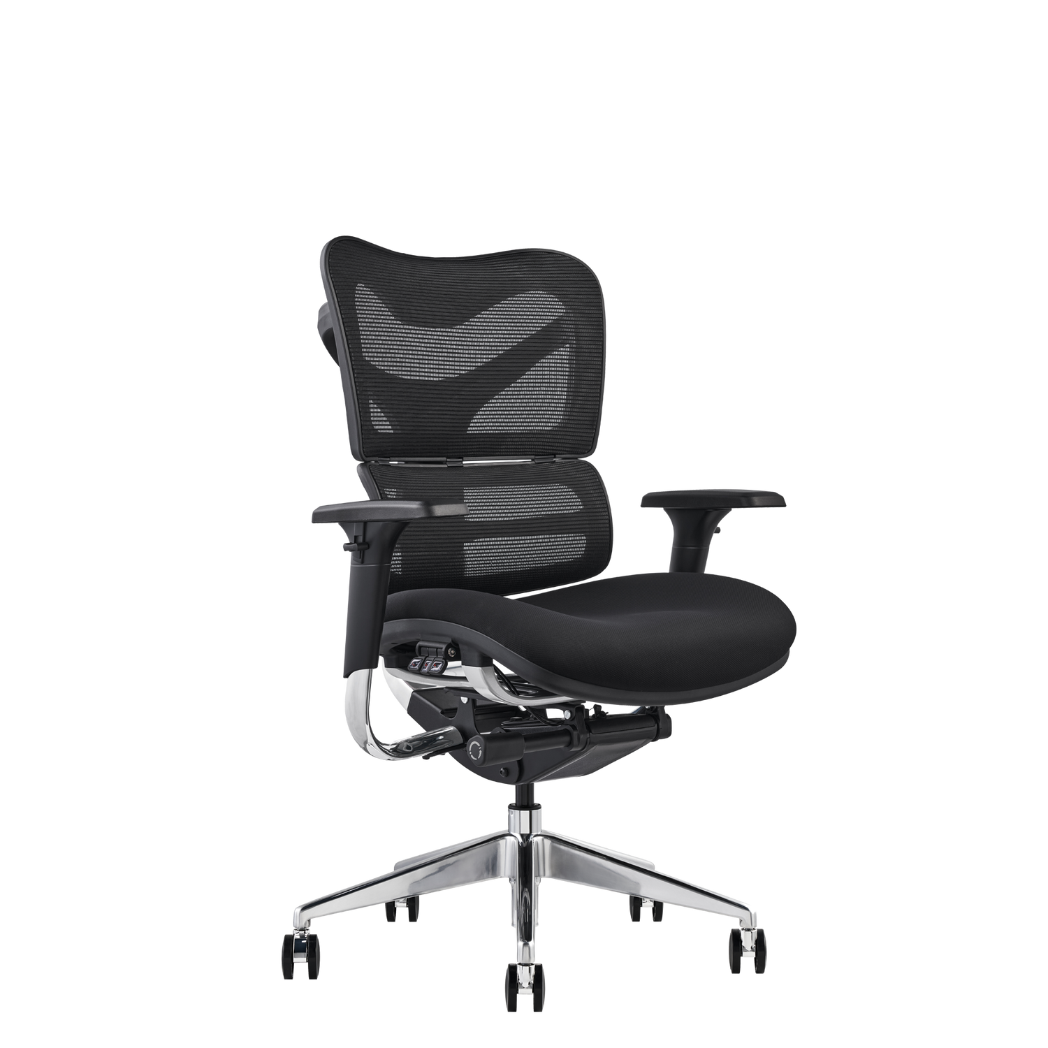 V46 Fabric & Mesh Ergonomic Office Chair | Fast Track