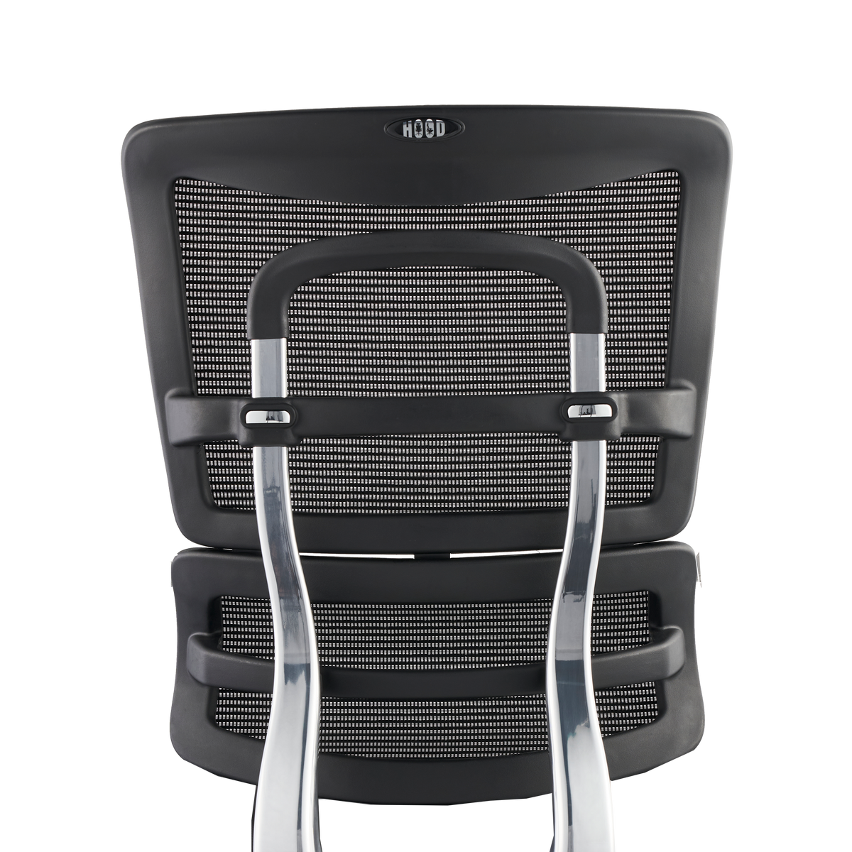 Height-Adjustable Back Rest with Floating Lumbar – Polished Aluminium – Suitable for Hood i29 Ergonomic Chair